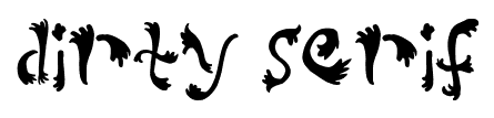 Dirty Serif font